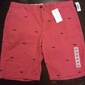 Old Navy Men Ultimate Slim Shorts Shark Design